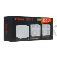 Двухдиапазонная AC1200 WIFI MESH система Tenda nova MW6-3, из 3-х роутеров,  2 x 10/100/1000Mbps RJ45 ports, 2.4GHz: 300Mbps, 5GHz-1: 867Mbps
