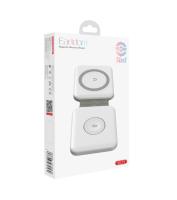 Беспроводная зарядка Earldom ET-WC19, для смартфонов, Apple Watch, белый