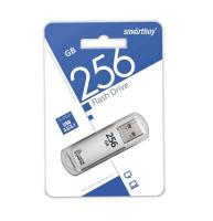 Флешка USB 256Gb SmartBuy V-Cut, USB 3.0, серебристый