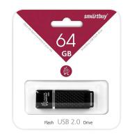 Флешка USB 64Gb SmartBuy Quartz series, USB 2.0, черный
