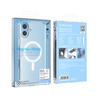 Чехол Borofone Ice BI5 MagSafe для iPhone 16 Plus, прозрачный