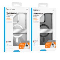 Чехол HOCO AS3 Magnetic Case для iPhone 15 Plus, прозрачный