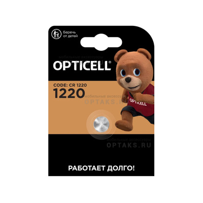 Элемент питания OPTICELL SPECIALTY CR1220 BL1 (1/20)