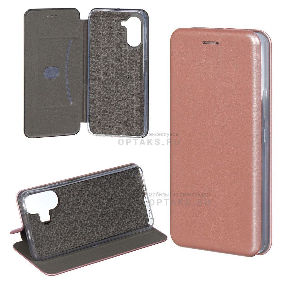 Чехол-книжка с визитницей Fashion Case art76, для Xiaomi Redmi NOTE  11PRO/NOTE 12PRO-4G розовое золото оптом купить Москве