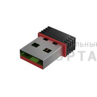 USB WI-FI Адаптер RITMIX RWA-120 2.4ГГц,IEEE802.11b/g/n,ск.до 150Мбит/с.Чипсет RealTek RTL8188. Встр.антенна.Нано-размер. (1/500)