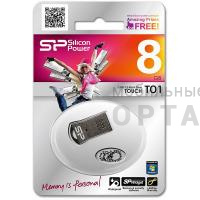 Флешка USB 8 Гб Silicon Power  Touch T01  чёрный