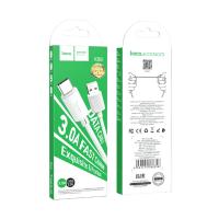 Кабель USB to Type-C HOCO X88 Gratified, 1.0м, 3,0А, белый