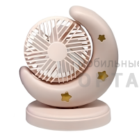 Вентилятор настольный, без бренда, W1615, 4 Вт, розовый, (арт.W1615)