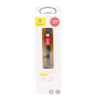 Кабель USB to Lightning Baseus CALMBJ-B91 Nimble Portable, 0.23м, 2.0A, черный, красная вставка