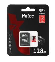 Карта памяти microSDXC 128 Гб Netac, INDUSTRY, P500, Class 10/U1/U3, 100MB/s, без адаптера