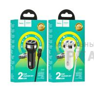 АЗУ HOCO Z40, Superior Series Fast Charging, кабель Lightning,  черный