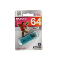 Флешка USB 64Gb Silicon Power Helios 101, USB 2.0, голубой