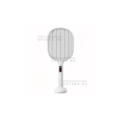 Мухобойка электрическая XIAOMI Qualitell Smart Digital Electric Fly Swatte S1 PRO, ABS+стальная сетка, 2000mAh, white