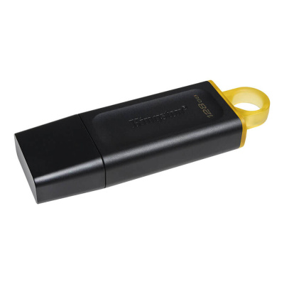 Флешка USB3.2 128 Гб Kingston  DataTravele Exodia  чёрный/жёлтый