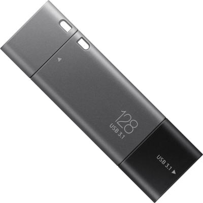 Флешка USB3.1 128 Гб Samsung  Duo Plus  USB Type A + USB Type C  серый