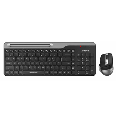 Комплект беспроводной Клавиатура + Мышь A4TECH Fstyler FB2535C клав:черный/серый мышь:черный/серый USB Bluetooth/Радио slim