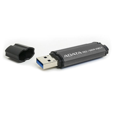 Флешка USB3.0 128 Гб ADATA  S102  Pro  (Read 600х)  серый алюминий