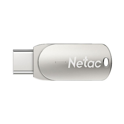 Флешка USB3.0 16 Гб  Netac U785C Dual, USB + TypeC, серебро
