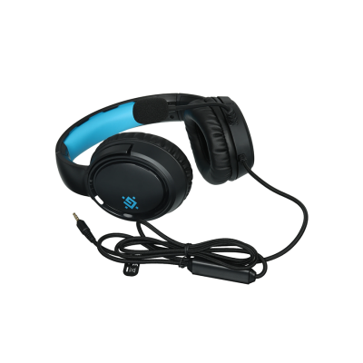 Игровая гарнитура DEFENDER Abyss, провод 2м, RGB, черный(1/20)