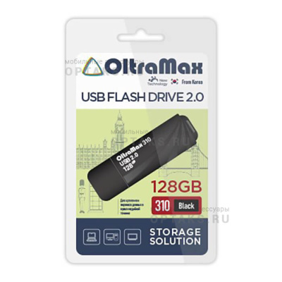 Флешка USB 128 Гб OltraMax  310  чёрный