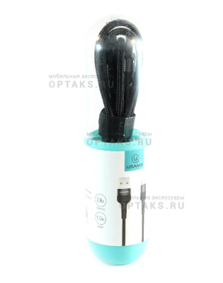 Кабель USB to Lightning Usams US-SJ311 U26, 1.0м, 2.0A, черный