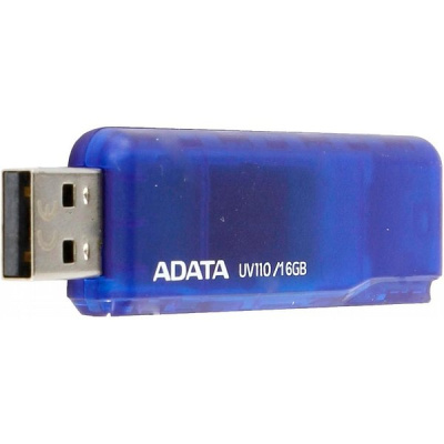Флешка USB, 16 Гб ADATA  UV110  голубой