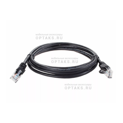 Патчкорд литой iOpen  UTP кат.5е 2м черный <ANP511_2M_BK>