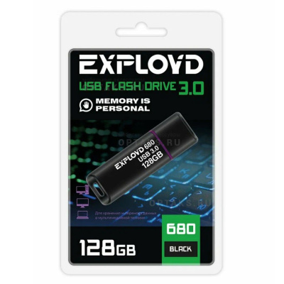 USB 3.0  128GB  Exployd  680  чёрный