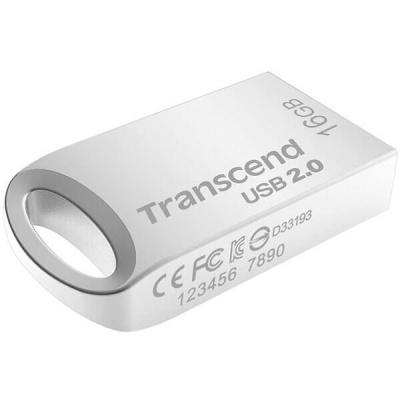 Флешка USB 16 Гб Transcend  JetFlash 510S  серебро