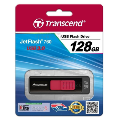 Флешка USB3.0 16 Гб Transcend  JetFlash 760  чёрный