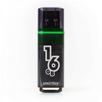 Флешка USB3.0 16 Гб Smartbuy  Glossy  темно серый