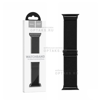 Ремешок для смарт часов 38/40mm HOCO WA04, силикон,  чёрный