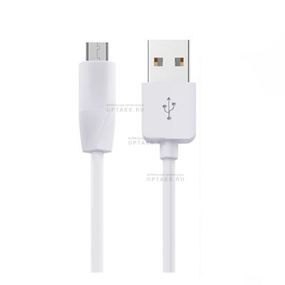 Кабель USB to Micro HOCO X1 Rapid, 1m, 2.4A,  белый