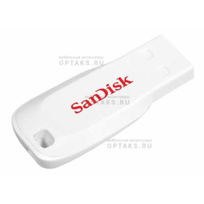 Флешка USB 16 Гб SanDisk  Cruzer Blade  белый