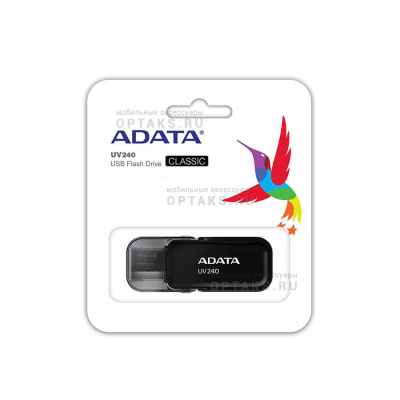 Флешка USB, 16 Гб ADATA  UV240  чёрный
