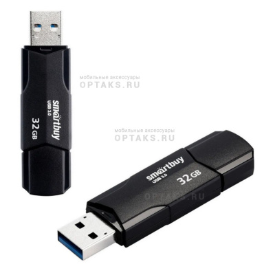 Флешка USB 32 Гб  Smartbuy  Clue  чёрный