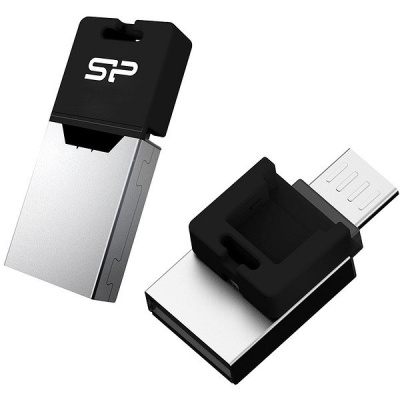 Флешка USB, 16 Гб Silicon Power  Mobile X20  OTG  (USB/microUSB)