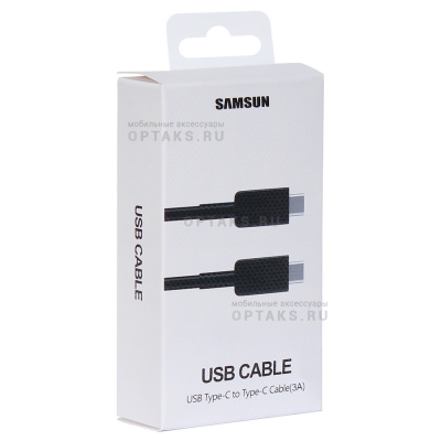 Кабель Samsung USB Cable Type-c to Type-c (3A), черный, (m) orig.100
