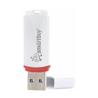 Флешка USB, 16 Гб Smartbuy  Crown  белый  COMPACT