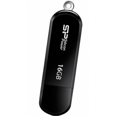 Флешка USB, 16 Гб Silicon Power  LuxMini 322  чёрный