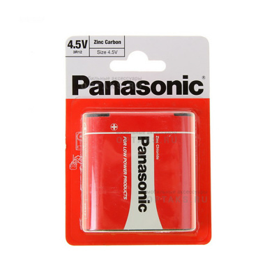 Элемент питания PANASONIC  3R12 (квадрат) Zinc Carbon BL1   (12/48)