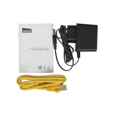 Mesh-роутер NETIS NC63 гигаб. двухдиапазонный и 6-ю антен, 5 дБи,Wi-Fi 5, AC1200, 5 ГГц и до 300 Мбит/с на частоте 2,4 ГГц, IPv6, IPTV (1/10)