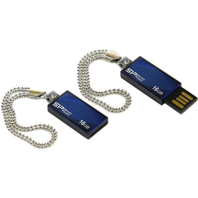 Флешка USB, 16 Гб Silicon Power  Touch 810  синий