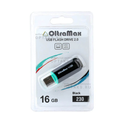 Флешка USB, 16 Гб OltraMax  230  чёрный