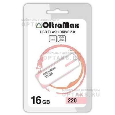 Флешка USB 16 Гб OltraMax  220  розовый
