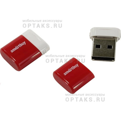 Флешка USB, 16 Гб Smartbuy  Lara  красный