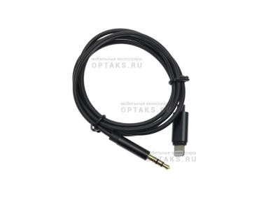 Aux-кабель Lightning(m)-Jack 3,5mm(m) Earldom ET-AUX60, 1m, черный