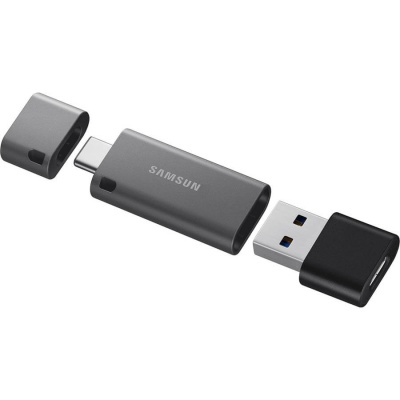 Флешка USB3.1 128 Гб Samsung  Duo Plus  USB Type A + USB Type C  серый