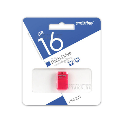 Флешка USB, 16 Гб Smartbuy  Art  розовый