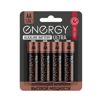Элемент питания Energy Ultra LR6/4B (АА) (4/40/320)